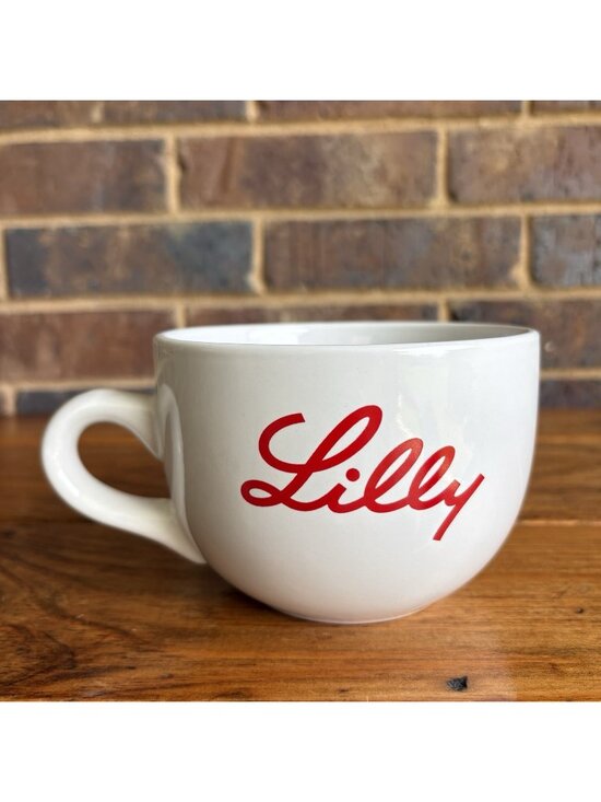 Eli Lilly Red Script Logo Pharmaceutical Coffee Mug “We ❤️ Nurses” M-Ware RARE